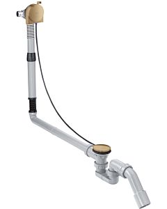 hansgrohe Exafill complete set 58317140 bath spout, waste and overflow set, brushed bronze