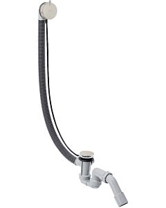hansgrohe Flexaplus complete set 58318800 waste and overflow set, stainless steel optic