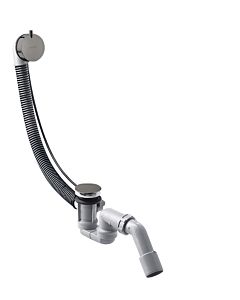 hansgrohe Flexaplus complete set 58316330 waste and overflow set, polished black chrome