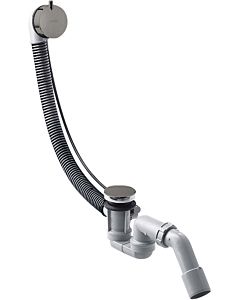 hansgrohe Flexaplus complete set 58316330 waste and overflow set, polished black chrome