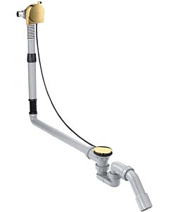 hansgrohe Exafill complete set 58317990 bath spout, waste and overflow set, polished gold optic