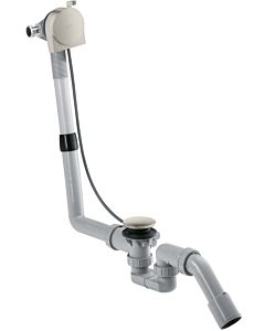 hansgrohe Exafill complete set 58307800 bath spout, waste and overflow set, stainless steel optic