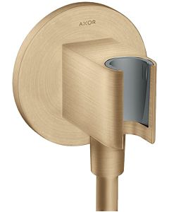 hansgrohe Axor porter unit 36733140 round, with non-return valve, integrated holding function, brushed bronze