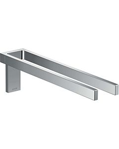 hansgrohe Axor Universal Rectangular towel rail 42622000 380mm, two arms, fixed, chrome