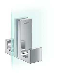 hansgrohe Axor Universal Poignée de porte de douche rectangulaire 42639000 avec matériel de montage, chromé