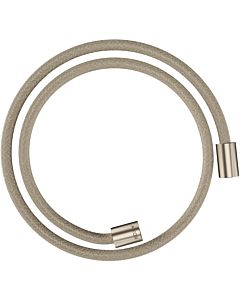 hansgrohe textile shower hose 28228820 1250 mm, cylindrical nut on both sides, brushed nickel