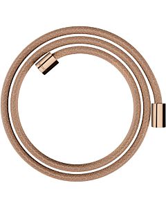 hansgrohe textile shower hose 28261300 1600 mm, cylindrical nut on both sides, polished red gold