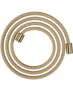 hansgrohe textile shower hose 28291950 2000 mm, cylindrical nut on both sides, brushed brass