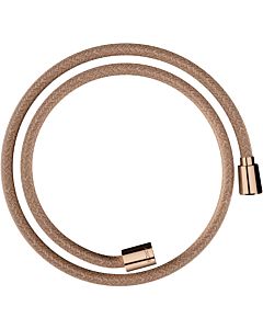 hansgrohe textile shower hose 28227300 1250 mm, nut 1x conical, 1x cylindrical, polished red gold