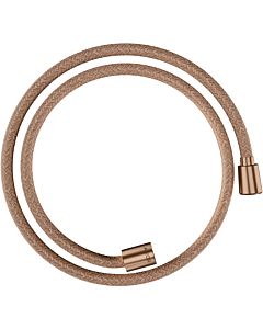 hansgrohe textile shower hose 28227310 1250 mm, nut 1x conical, 1x cylindrical, brushed red gold