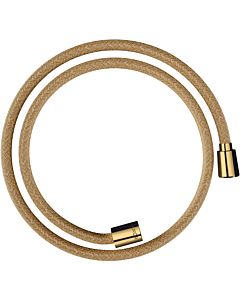 hansgrohe textile shower hose 28227990 1250 mm, nut 1x conical, 1x cylindrical, polished gold optic