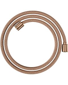 hansgrohe textile shower hose 28259310 1600 mm, nut 1x conical, 1x cylindrical, brushed red gold