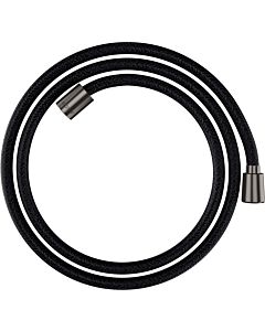 hansgrohe textile shower hose 28259340 1600 mm, nut 1x conical, 1x cylindrical, brushed black chrome