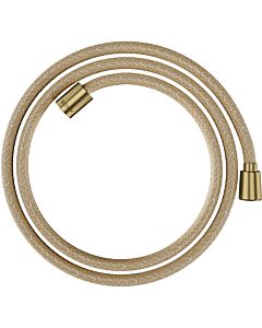 hansgrohe textile shower hose 28259950 1600 mm, nut 1x conical, 1x cylindrical, brushed brass