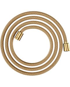 hansgrohe textile shower hose 28290250 2000 mm, nut 1x conical, 1x cylindrical, brushed gold optic