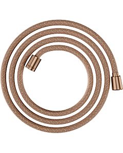 hansgrohe textile shower hose 28290310 2000 mm, nut 1x conical, 1x cylindrical, brushed red gold