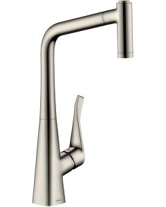 hansgrohe 14780800 pull-out spray 2jet stainless steel look