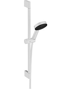 hansgrohe Pulsify Select shower set 24160700 matt white, 3jet, relaxation, with shower rail 65cm