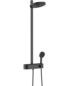 hansgrohe Pulsify S Showerpipe 24240670 with shower thermostat Shower Tablet Select 400, matt black