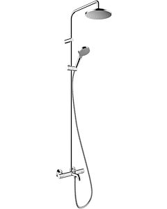 hansgrohe Vernis Blend 200 1jet Showerpipe 26079000 EcoSmart, avec thermostat bain, chromé
