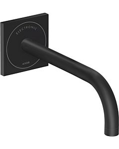 hansgrohe Axor Uno electronic basin mixer 38120670 UP, with spout 225mm, for wall mounting, matt black