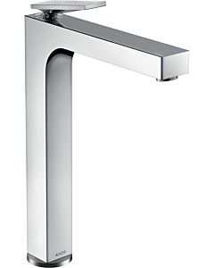 hansgrohe Axor Citterio basin mixer 39151000 for wash bowl, with waste set, lever handle, diamond cut, chrome
