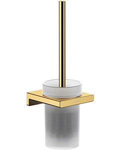 hansgrohe AddStoris WC brush set 41752990 wall mounting, metal, glass, polished gold optic