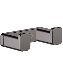 hansgrohe AddStoris double hook 41755340 wall mounting, metal, brushed black chrome