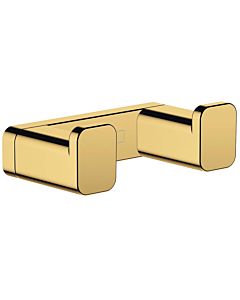 hansgrohe AddStoris double hook 41755990 wall mounting, metal, polished gold optic