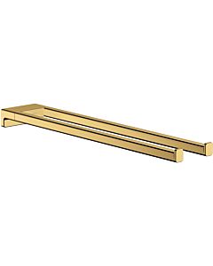 hansgrohe AddStoris towel holder 41770990 length 445mm, two arms, wall mounting, metal, polished gold optic