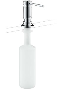 hansgrohe detergent dispenser 42018330 built-in version, projection 91mm, polished black chrome