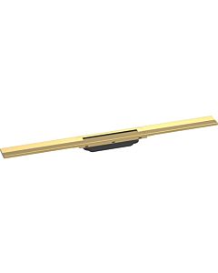 hansgrohe RainDrain Flex shower channel 56044990 80cm, finish set, can be shortened, polished gold optic