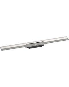 hansgrohe RainDrain Flex shower channel 56051800 80cm, finish set, can be shortened, for wall mounting, stainless steel optic