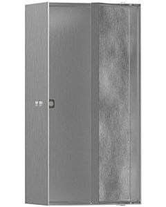 hansgrohe XtraStoris wall niche 56082800 30x15x10cm, with tileable door, stainless steel optic