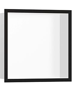 hansgrohe XtraStoris wall niche 56099670 30x30x10cm, with design frame, matt white, matt black