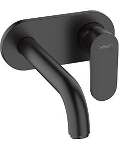 hansgrohe Vernis Blend trim set 71576670 concealed basin mixer, for wall mounting, with spout 20.5cm, matt black