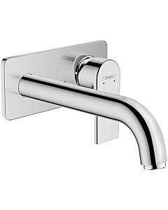 hansgrohe Vernis Shape mixer, for wall mounting, with spout 20.5cm, chrome
