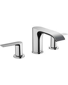 hansgrohe Vivenis 3-hole basin mixer 75033000 with pop-up waste set, chrome