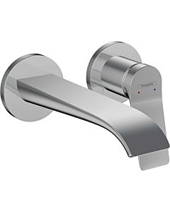 hansgrohe 75050000 concealed basin mixer, for wall mounting, with spout 19.5cm, chrome