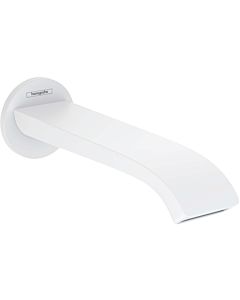hansgrohe bath spout 75410700 wall mounting, projection 202mm, matt white