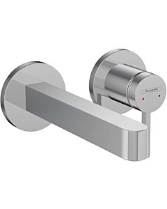 hansgrohe 76051000 concealed basin mixer, for wall mounting, with spout 16.5cm, chrome