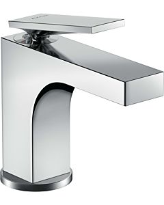 hansgrohe Axor Citterio basin mixer 39022000 projection 112mm, for hand basin, with pull-rod waste set, pin handle, chrome