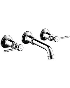 hansgrohe Axor Montreux hansgrohe Axor Montreux concealed washbasin 3-hole fitting, DN 15, lever handle, brushed nickel