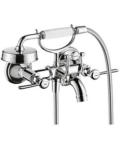 hansgrohe Axor Montreux -handle bath mixer 16551820 AP, projection 224mm, with lever handles, brushed nickel