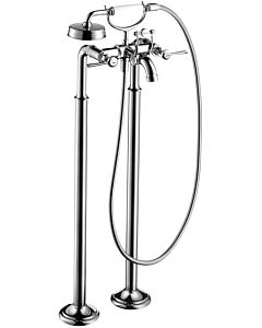 hansgrohe Axor Montreux 16553820 2-handle bath mixer, floor-standing, projection 234mm, with lever handles, brushed nickel
