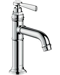 hansgrohe Axor Montreux basin mixer 16516820 projection 142mm, with lever handles, non-lockable waste set, brushed nickel
