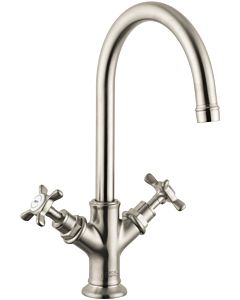 hansgrohe washbasin fitting Axor Montreux 1650682 brushed nickel, without pop-up waste
