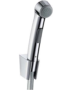 hansgrohe bidette hand shower 32129000 with shower holder and pressure hose 125cm, chrome
