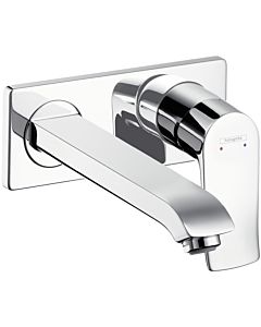 hansgrohe Metris 31086000 projection 225 mm, concealed single lever basin mixer, chrome