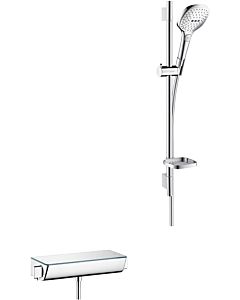 hansgrohe shower Ecostat Select 27038400 E 120 Combi. white/chrome, DN 15, 65cm, thermostat
